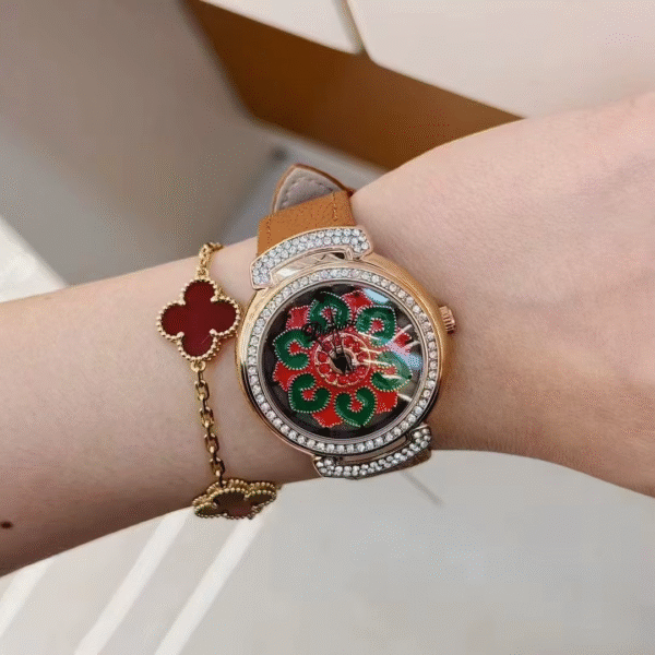 DINIMI Lotus | Elegant Floral Motif Watch