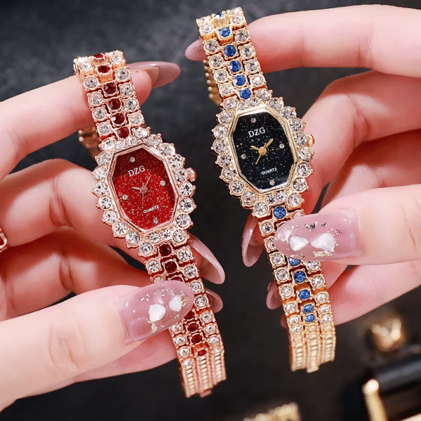 DZG Serenity | Mineral Accent Bracelet Watch Set