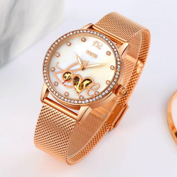 SKMEI 9255 Elegance | Ladies' Automatic Mesh Watch